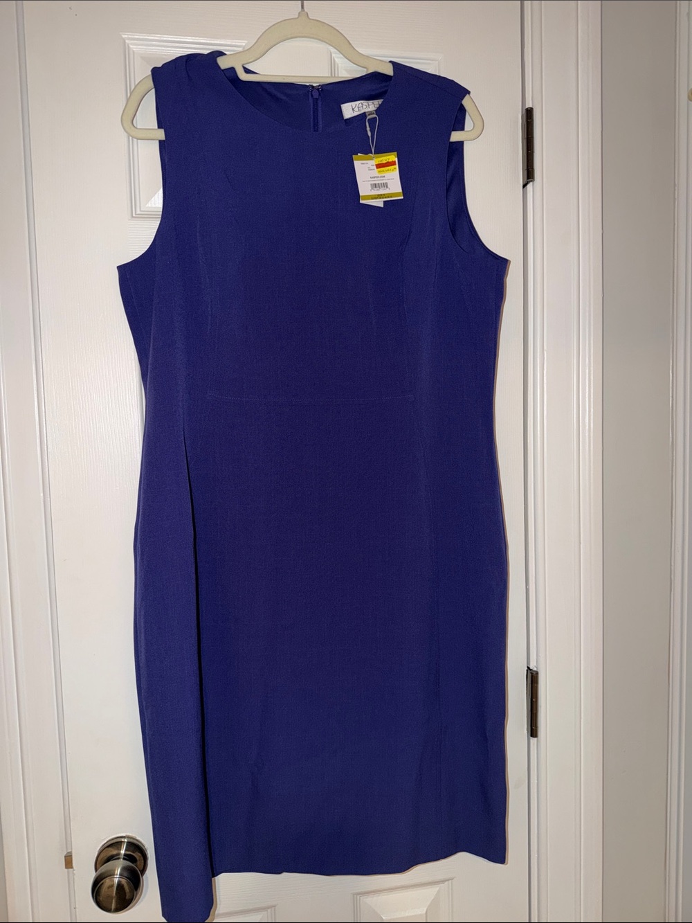 Kasper Sleeveless Sheath Dress in Cobalt